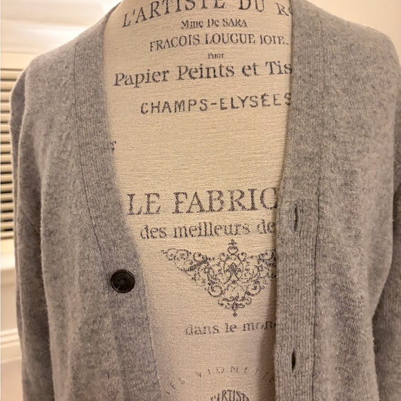 Gray Button-Up Cardigan - Picture 5 of 7